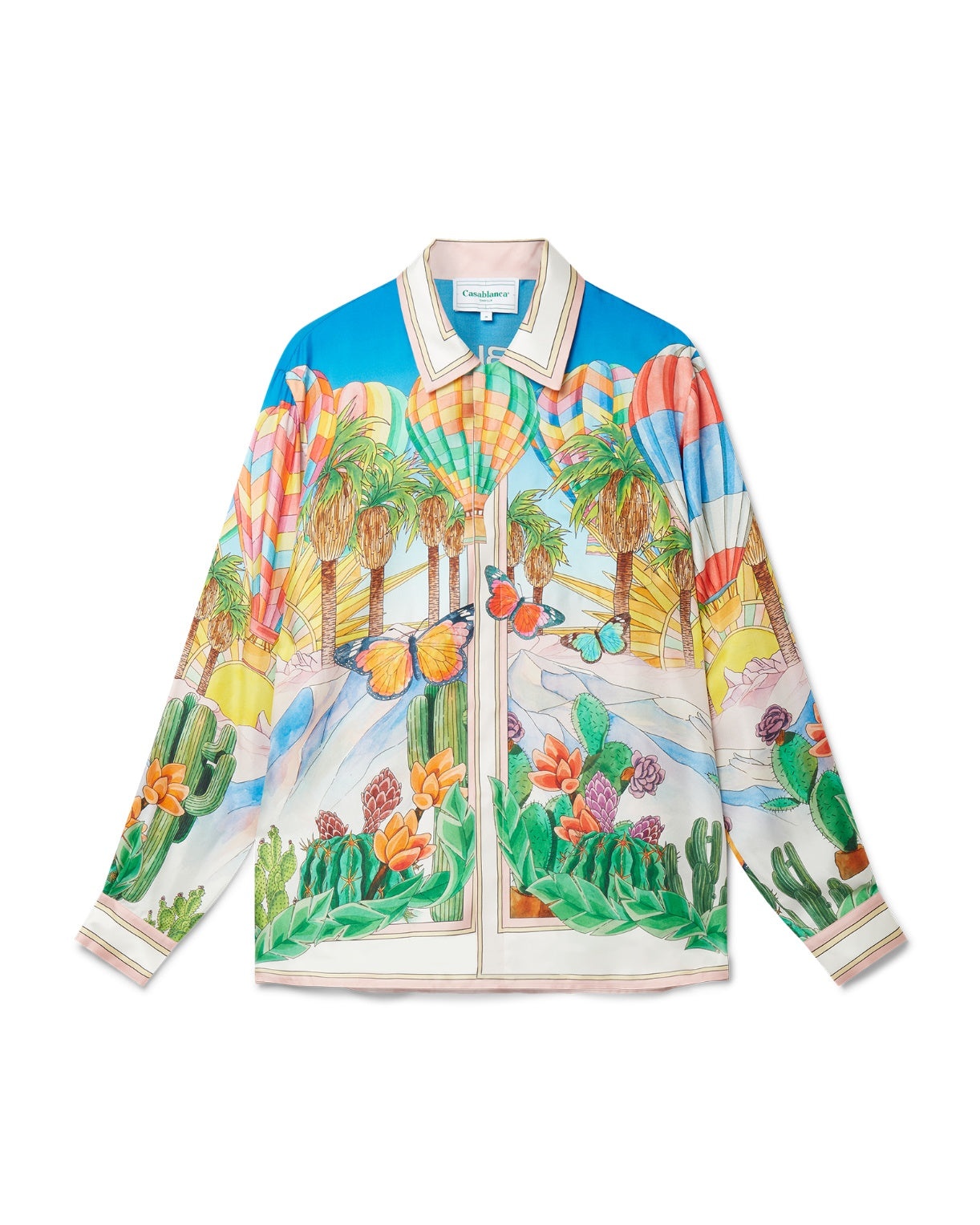 Psychadelic Cuban Collar Silk Shirt - 1