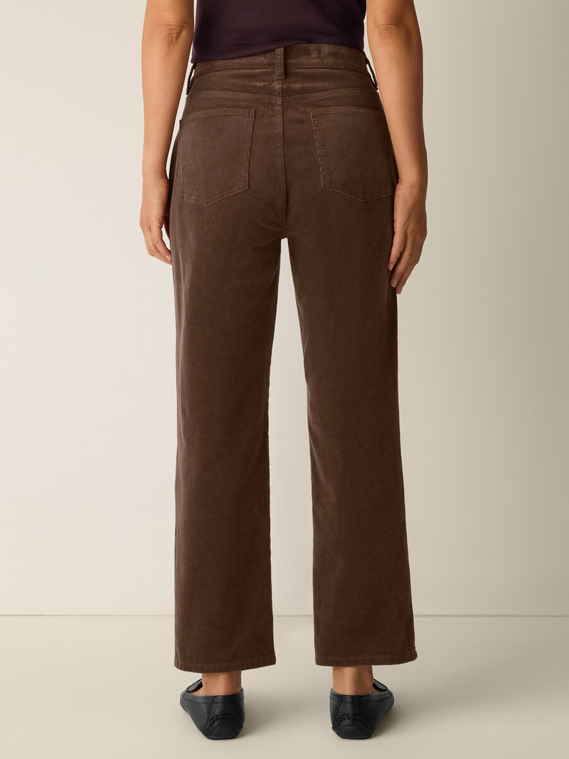 Organic Cotton Stretch Corduroy Straight Pant 4