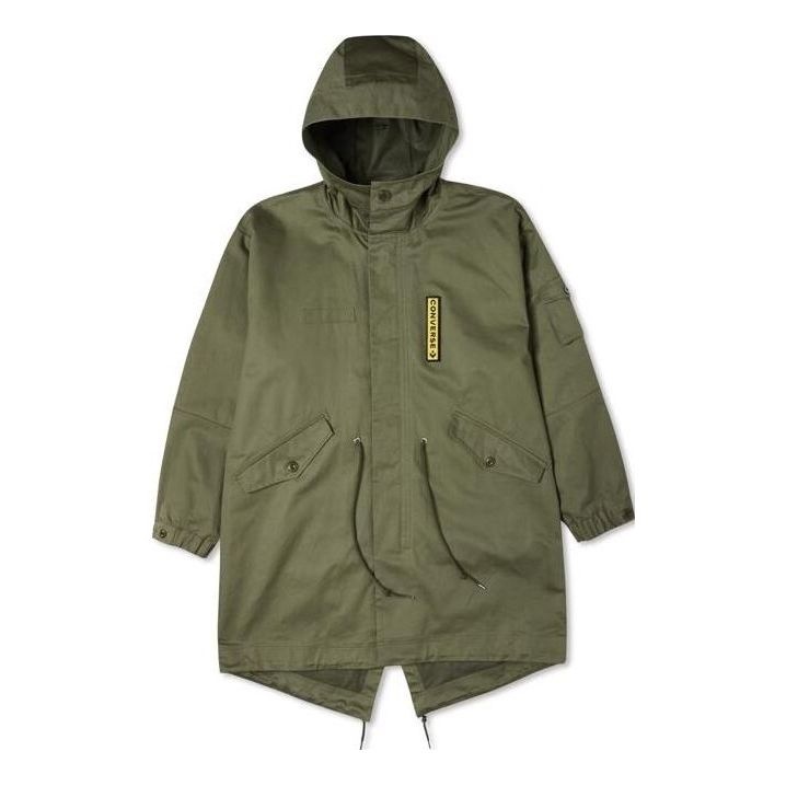 Converse Coordinates Hooded Long Jacket 'Dusty Green' 10023714-A01 - 1