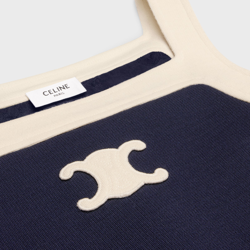 mini Triomphe dress in wool jersey 3