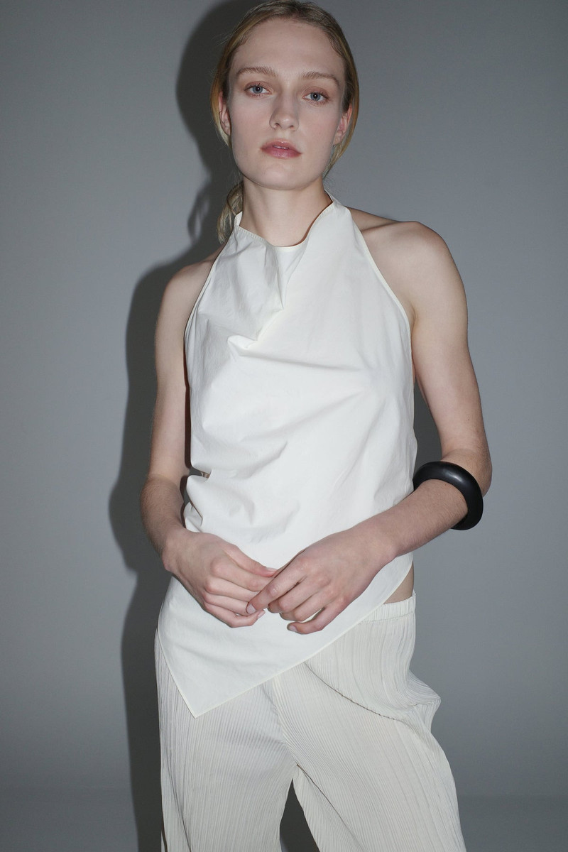 Cotton Tie Top - Birch 7