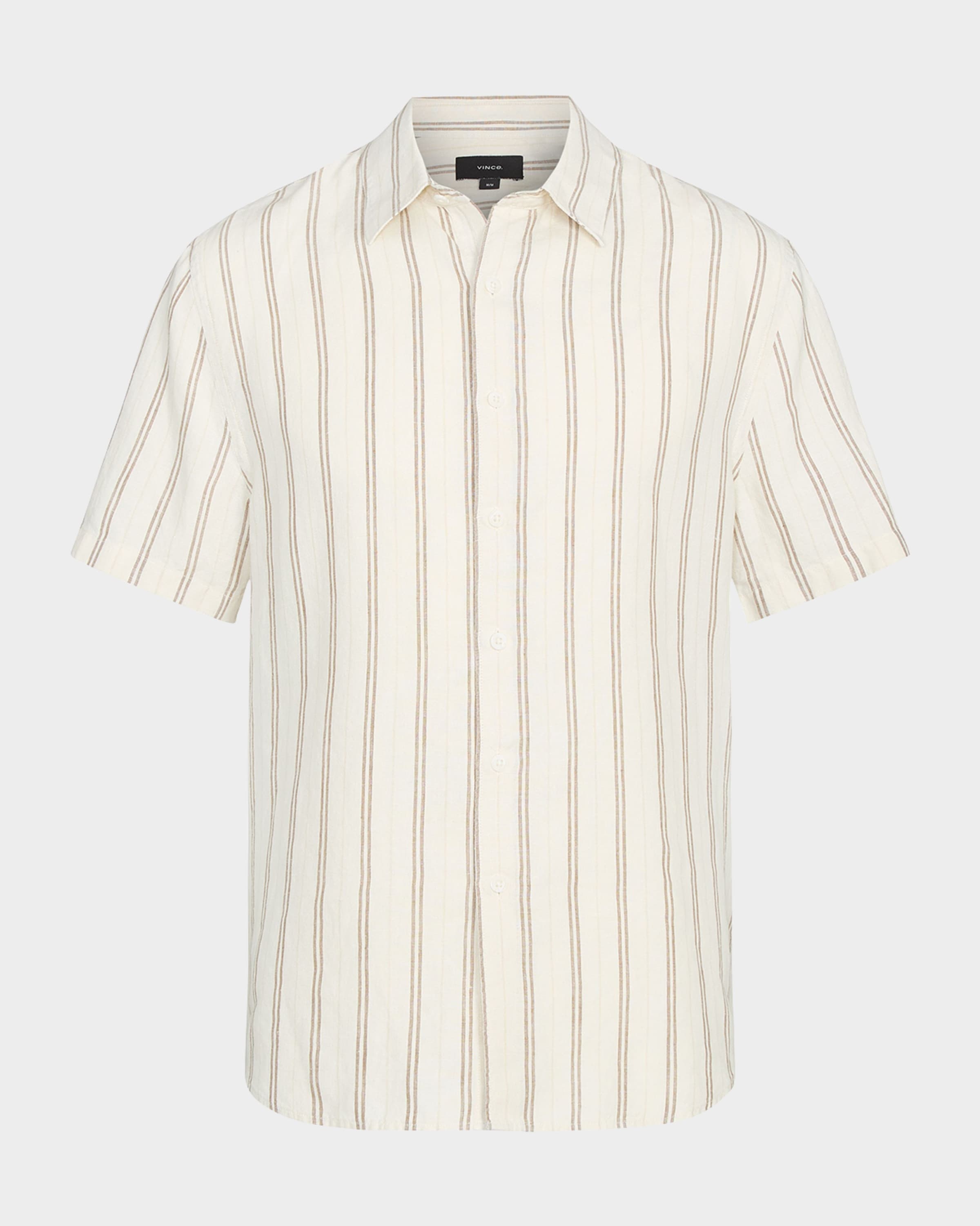 Men's Classic Striped Sport Shirt - 1