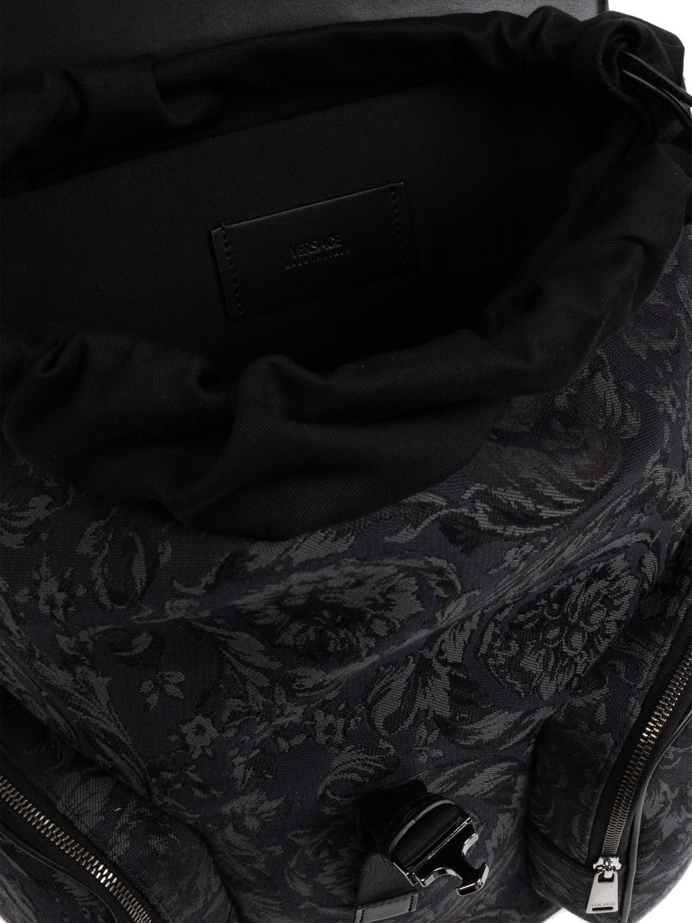 Barocco-pattern backpack - 4