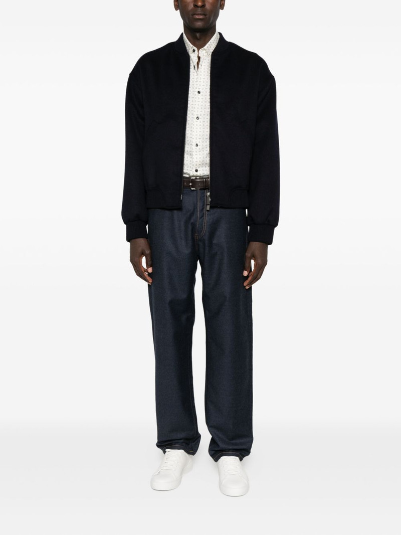 EMPORIO ARMANI zip-front bomber jacket outlook