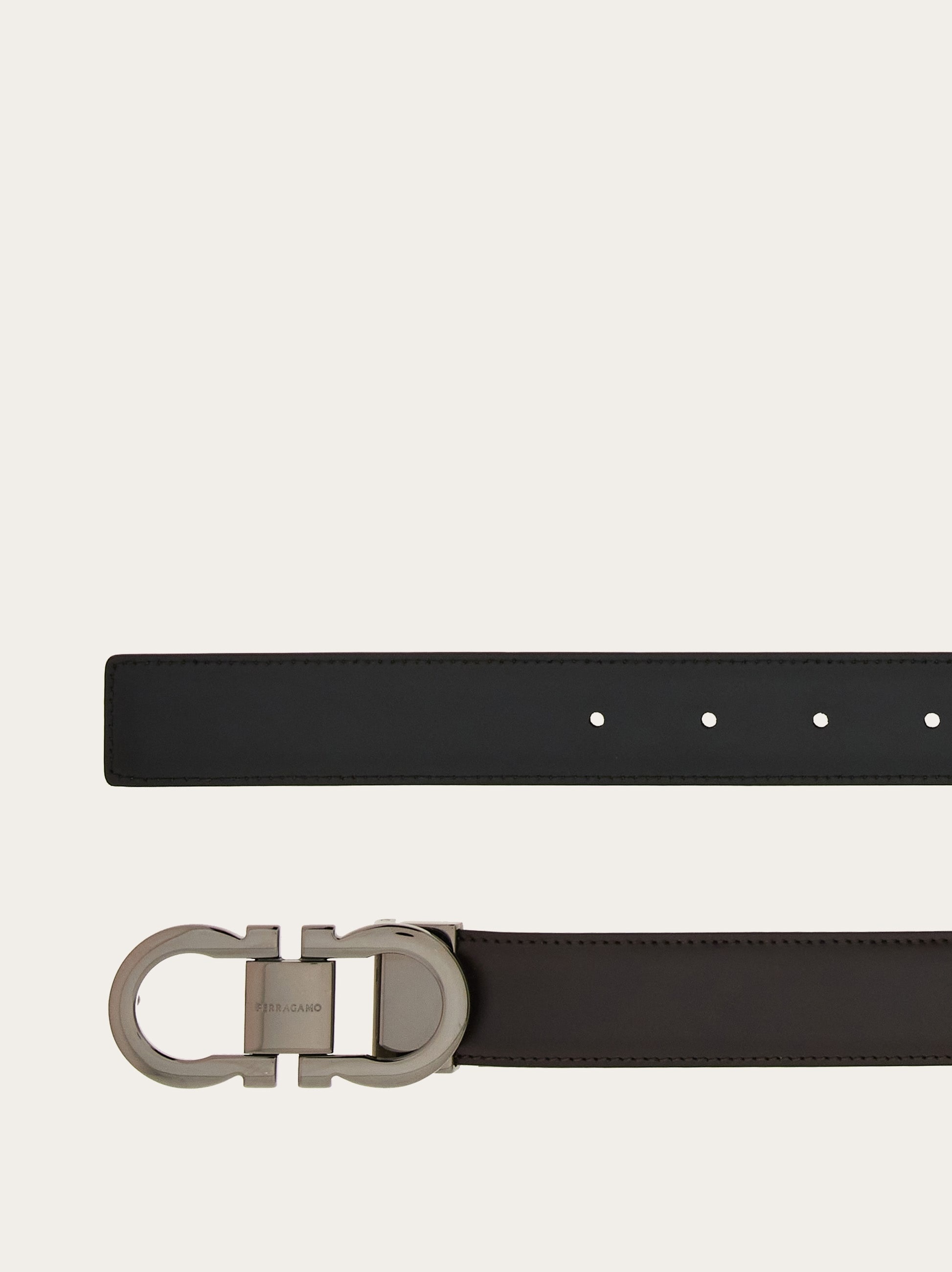 Reversible and adjustable Gancini belt - 2