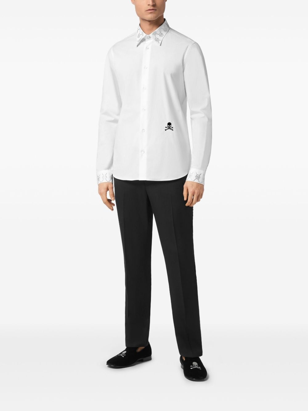 monogram-embellished shirt - 2