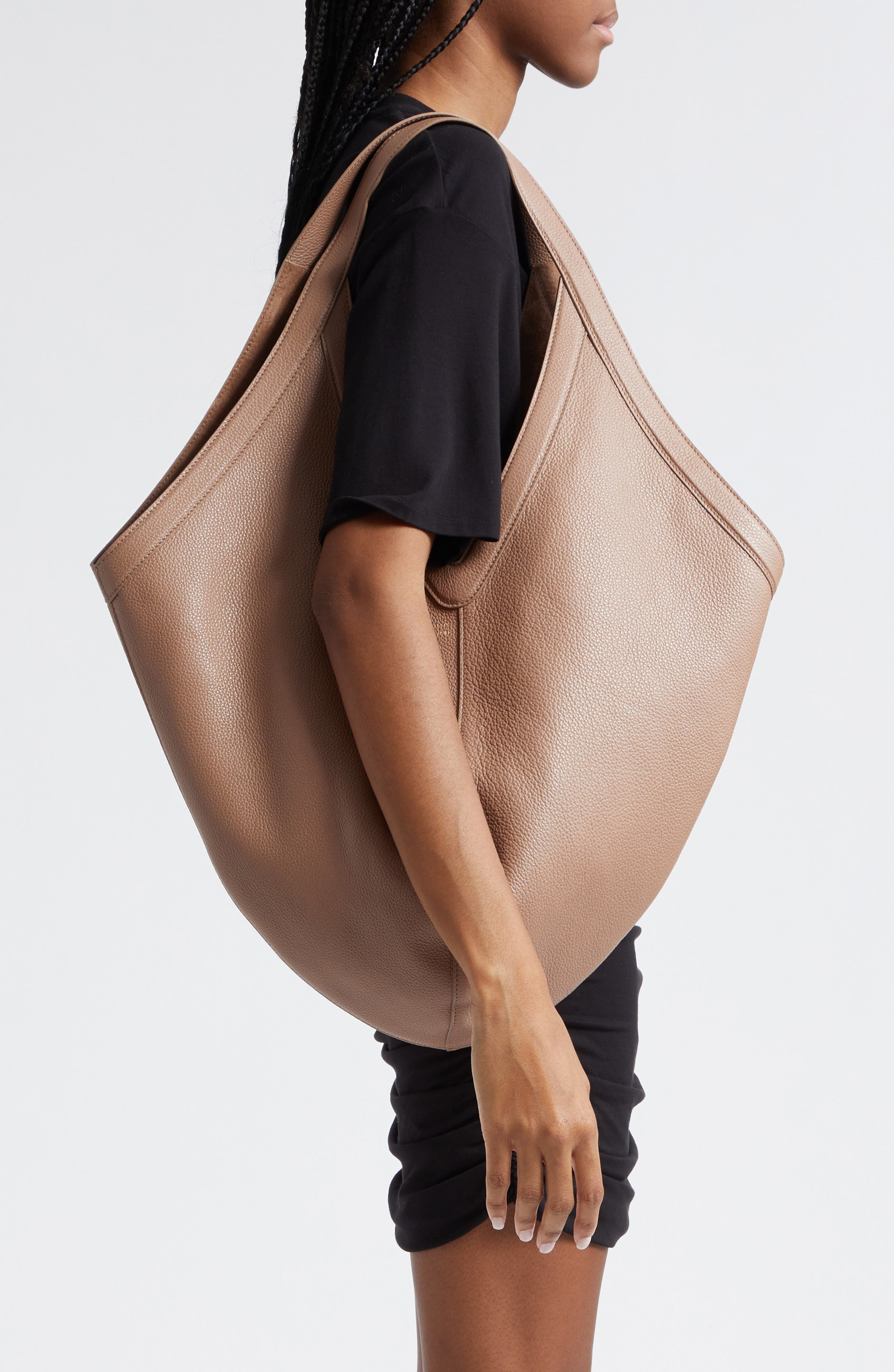 Soft M Leather Hobo Bag - 2