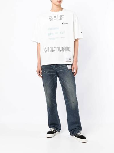 Maison MIHARAYASUHIRO text-print T-shirt outlook