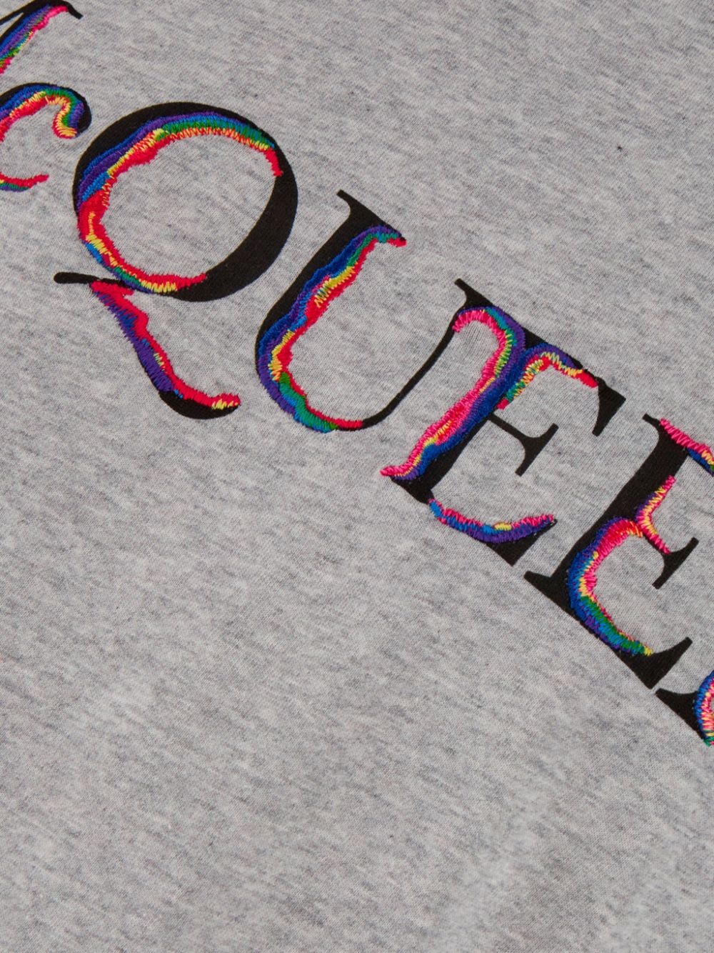logo-embroidered cotton T-shirt - 3