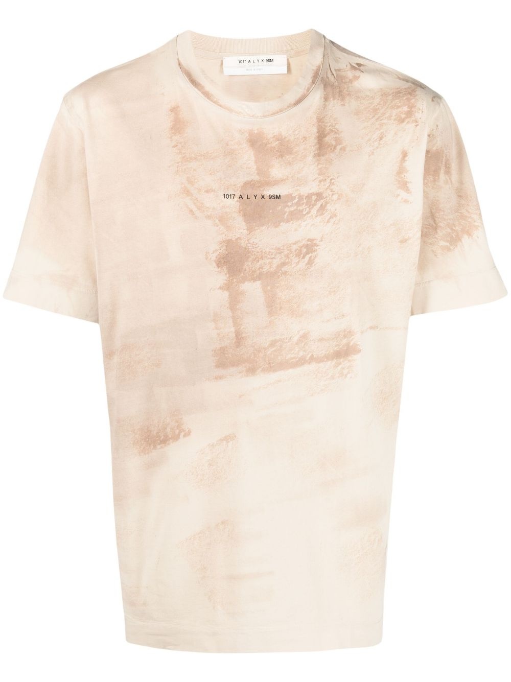 faded-effect logo T-shirt - 1