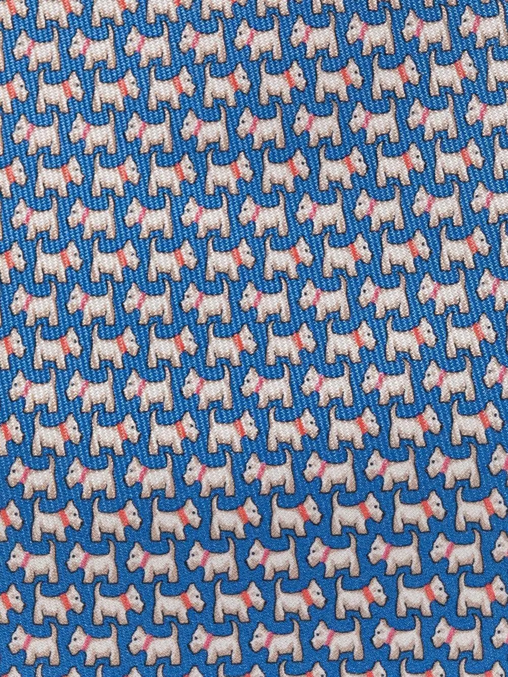 dog-pattern silk tie - 2