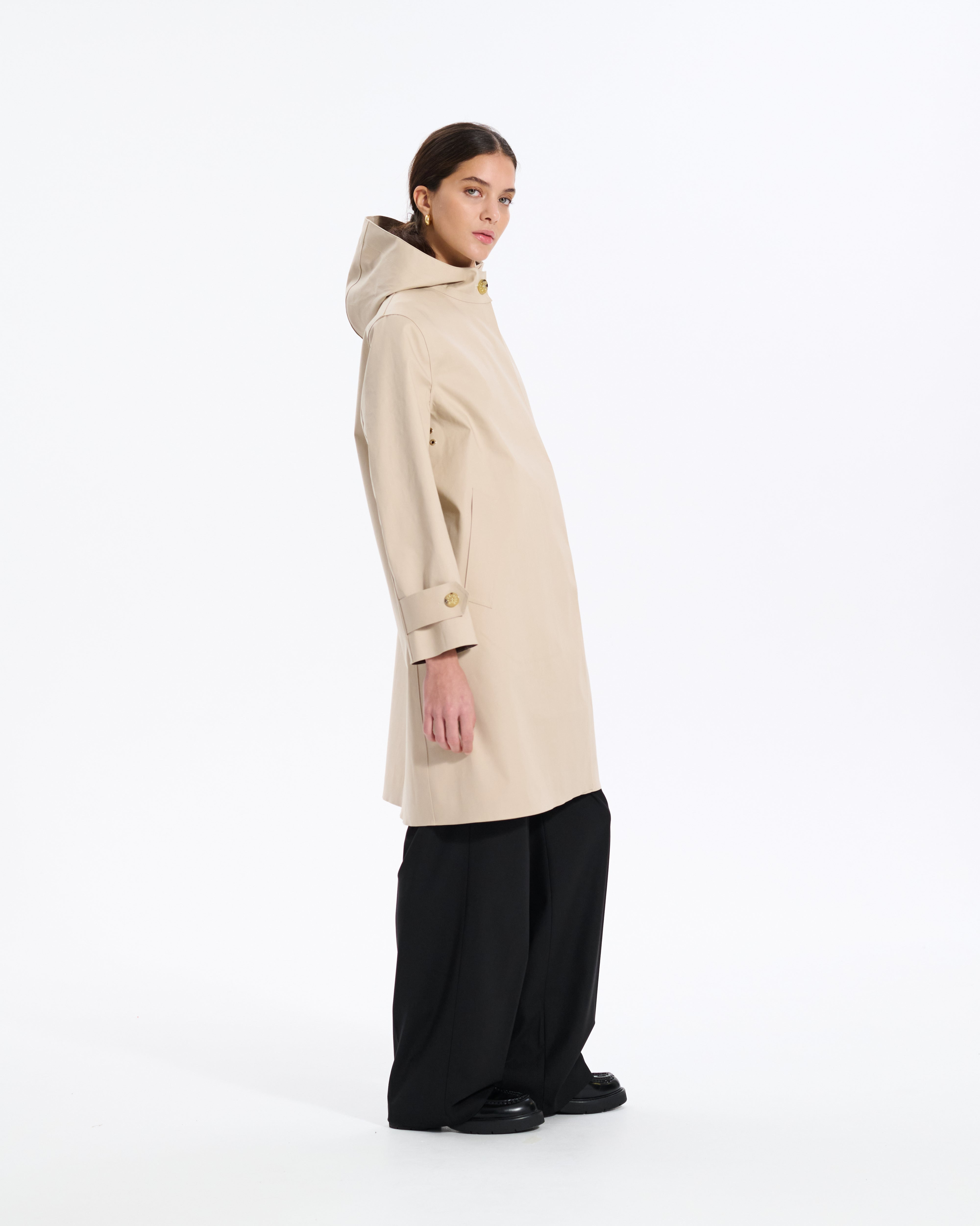 Watten Rubberised Hooded 3/4 Length Coat - 2