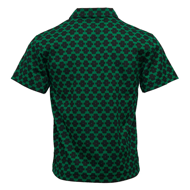 Comme des Garçons Homme Plus Bold Printed Pattern Cotton Jersey Polo outlook