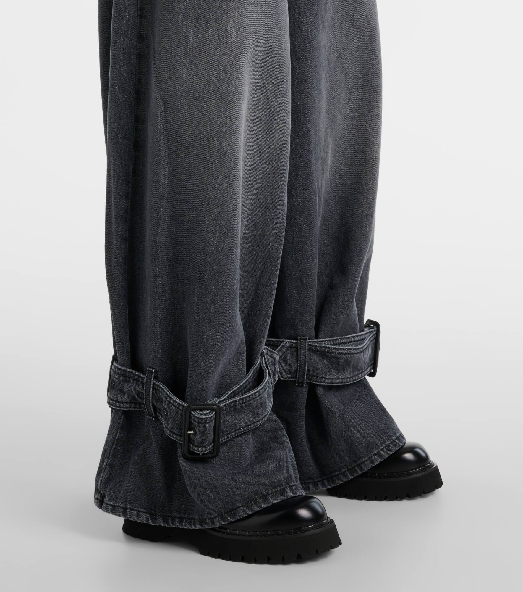 Mid-rise wide-leg jeans - 5