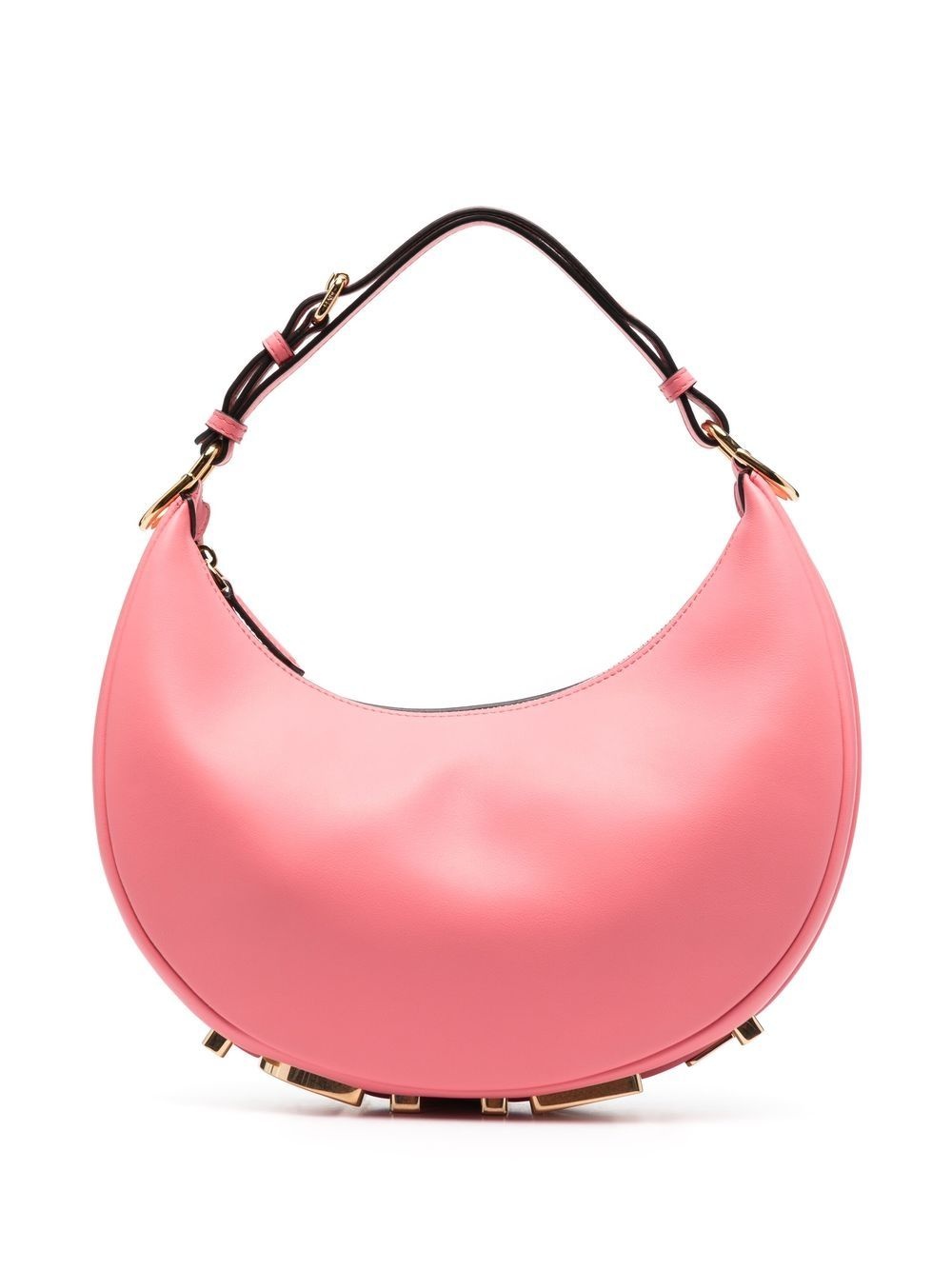 logo-lettering leather bag - 1