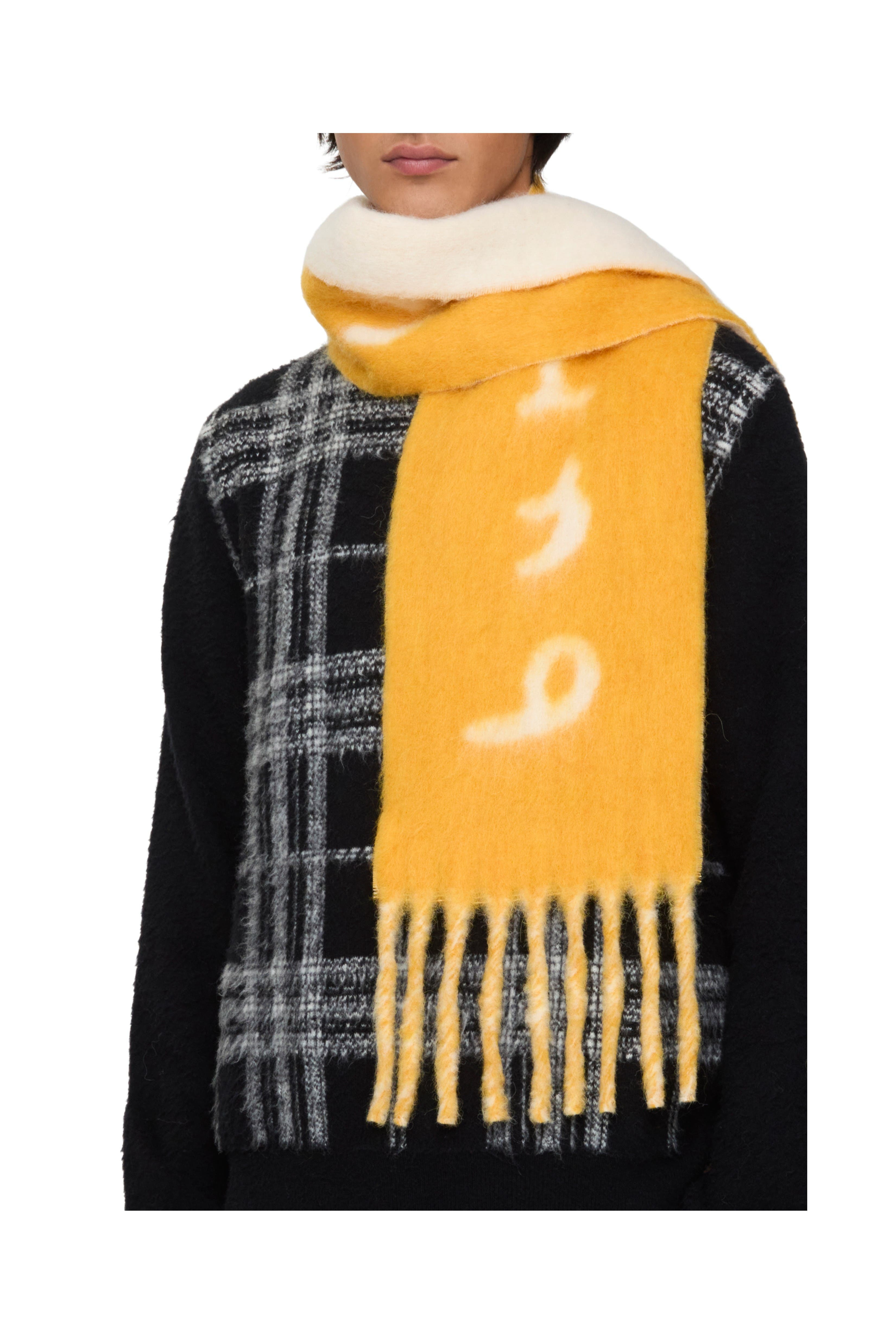 burberry Reversible Logo Alpaca Wool Blend Scarf in Crown Yellow at Nordstrom - 2