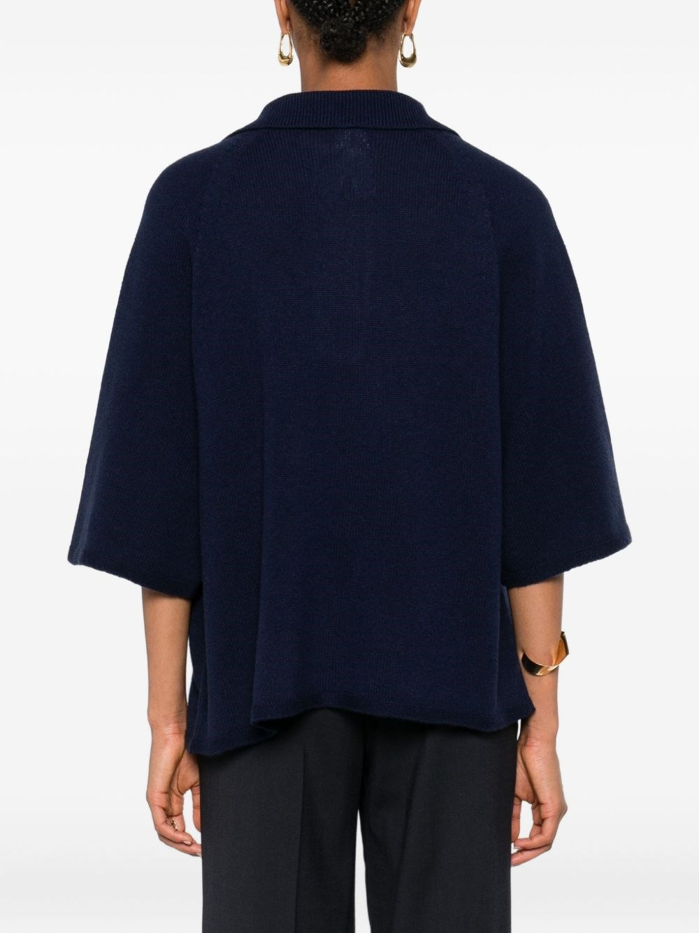 Wool oversized polo shirt - 4