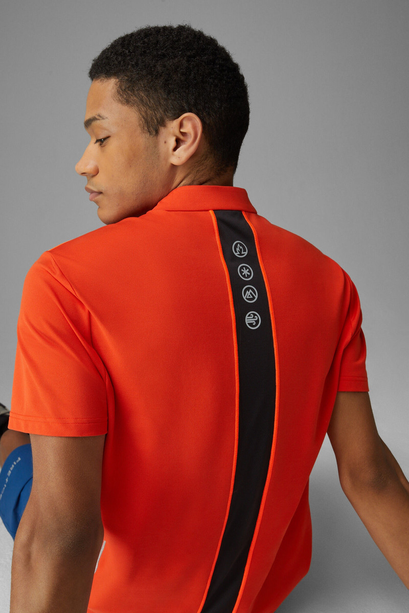 Abraham Functional polo shirt in Red 5