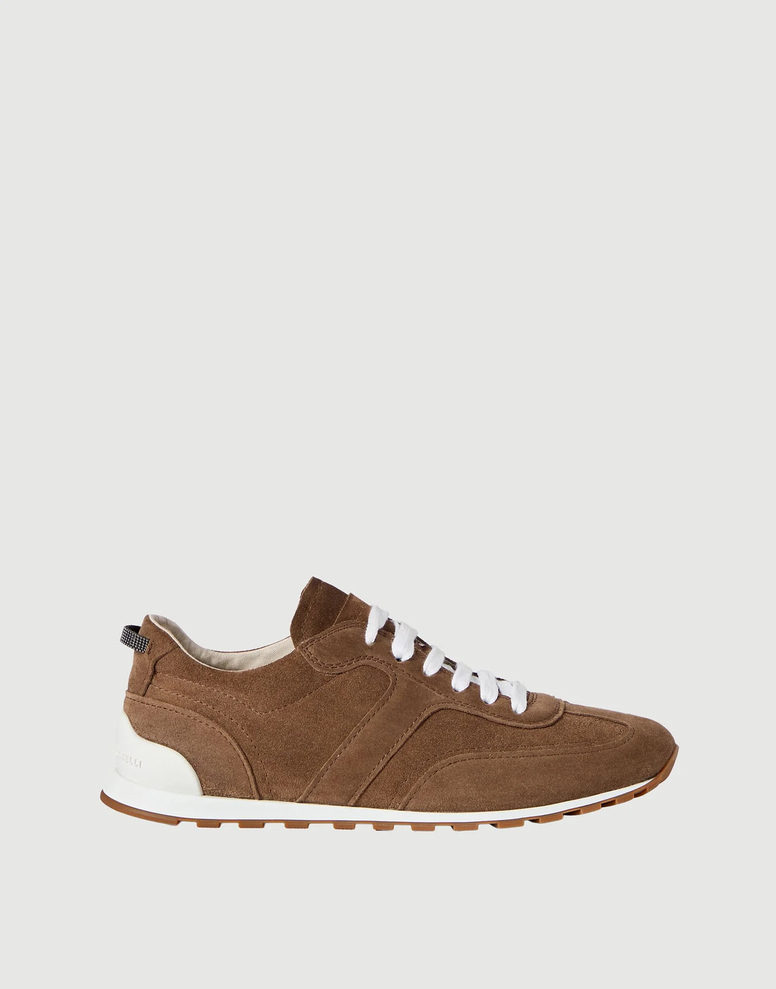 Suede runners with shiny loops - 1