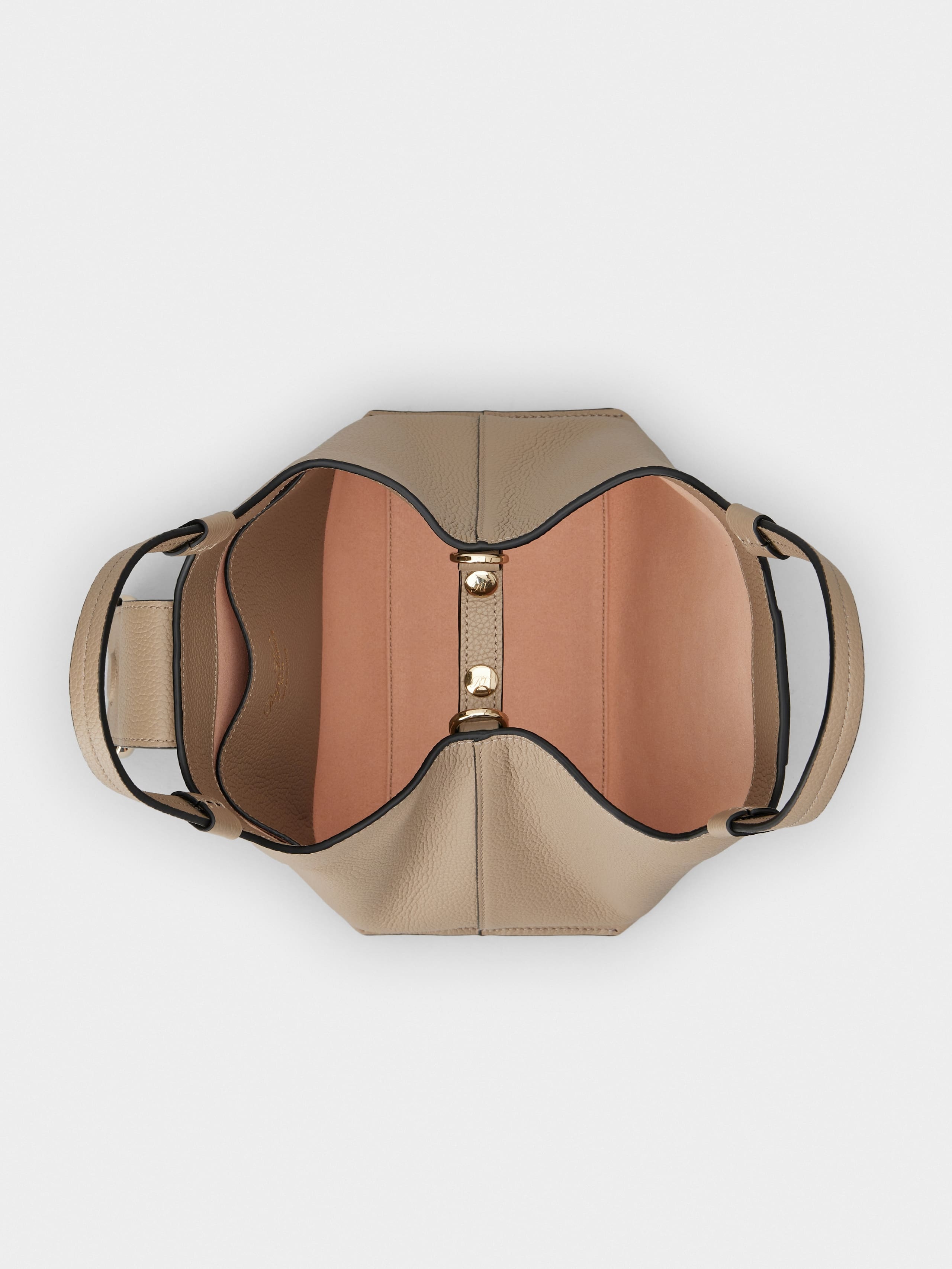 Viv' Choc Mini Shopping Bag in leather - 5