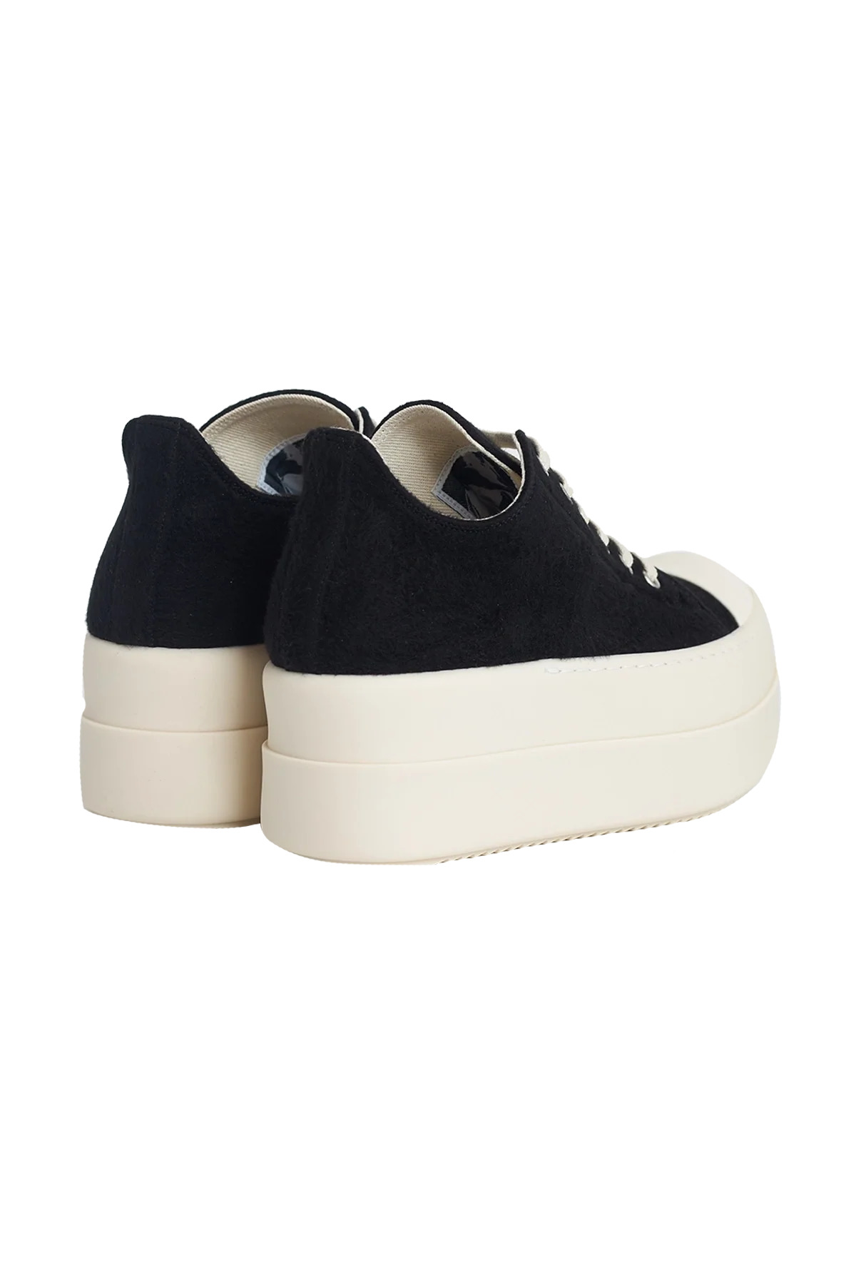 Rick Owens Drkshdw Double Bumper Low Sneaks Black/Milk - 3
