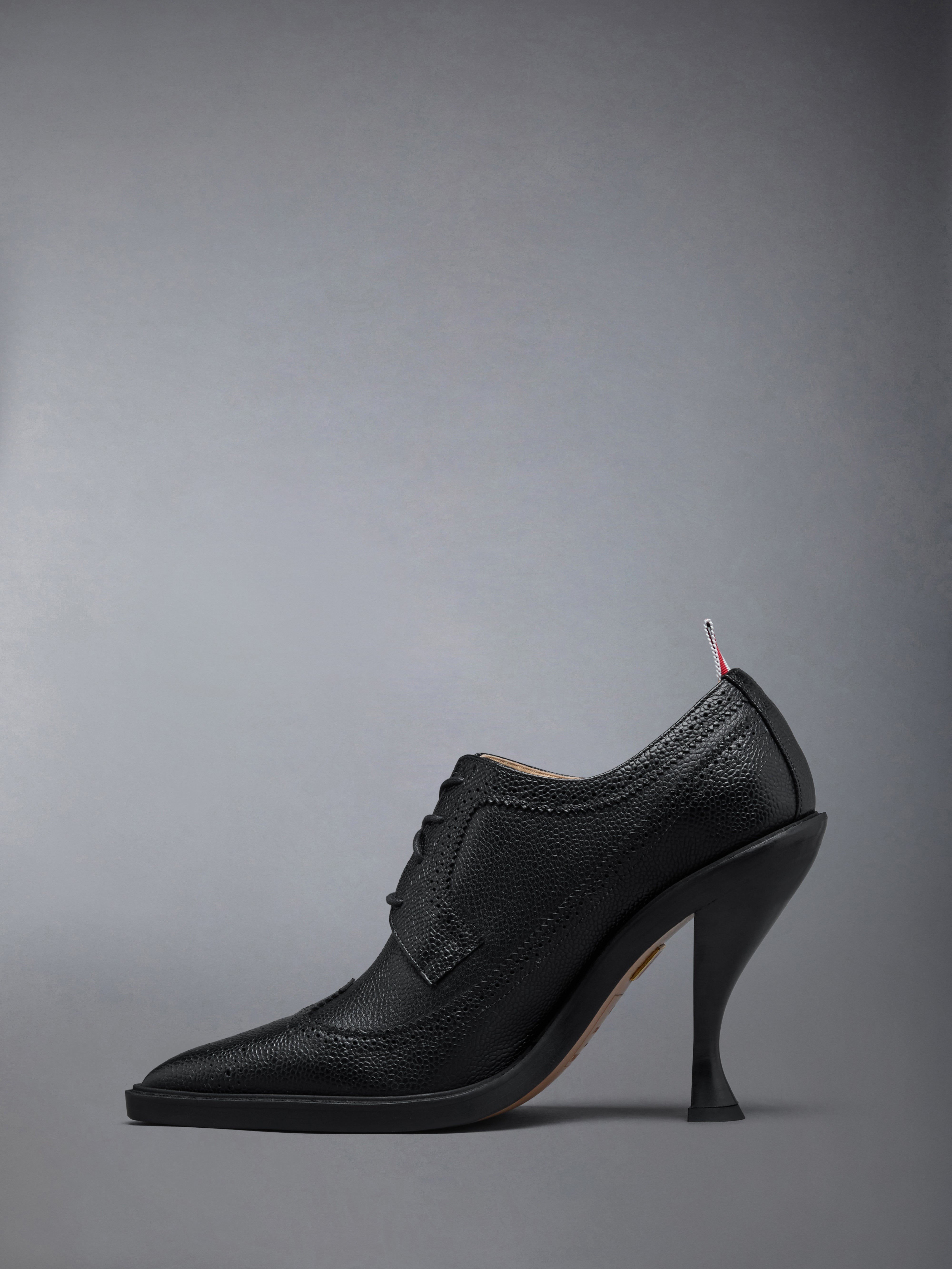 PEBBLE GRAIN LONGWING BROGUE CURVED HIGH HEEL 105MM - 5