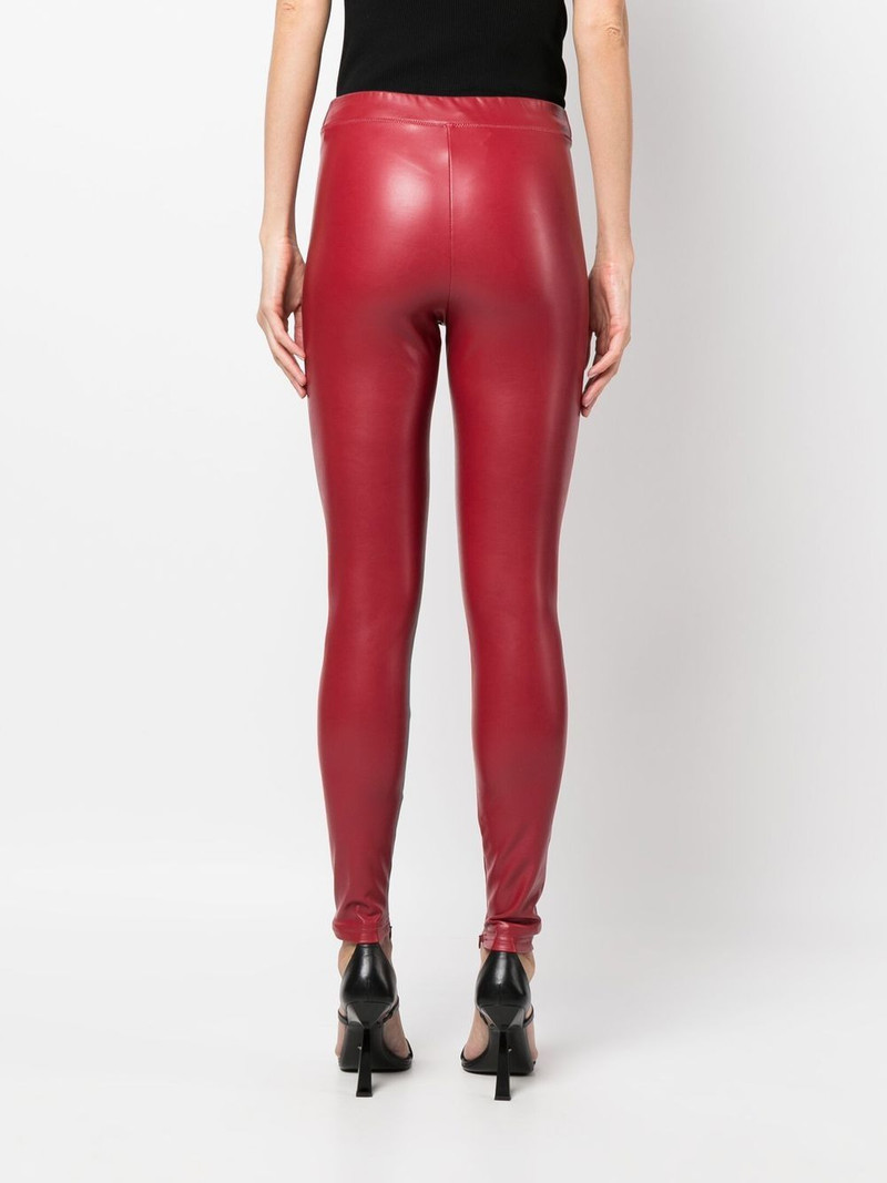leather-effect leggings 4