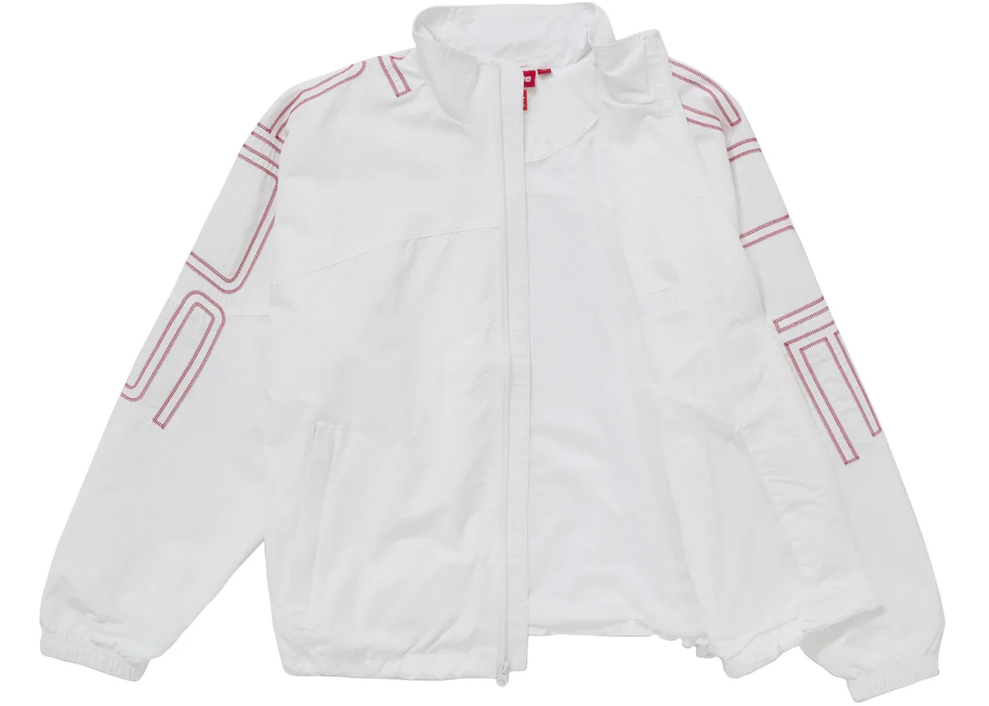 Supreme Supreme Spellout Embroidered Track Jacket (SS25) White 