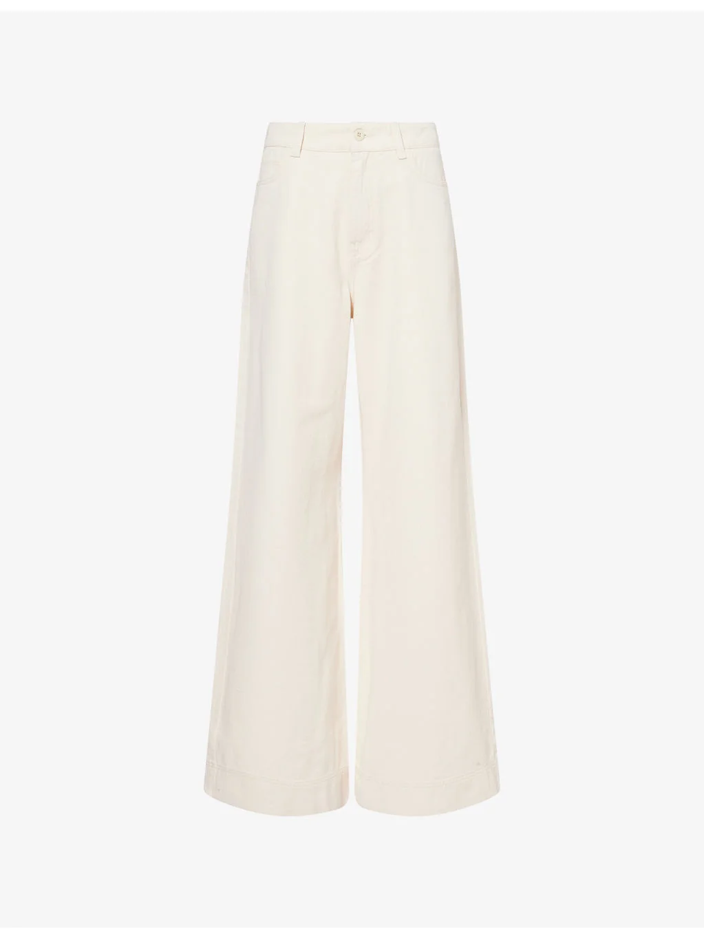 Regular-Fit Wide-Leg Denim Jeans - 1