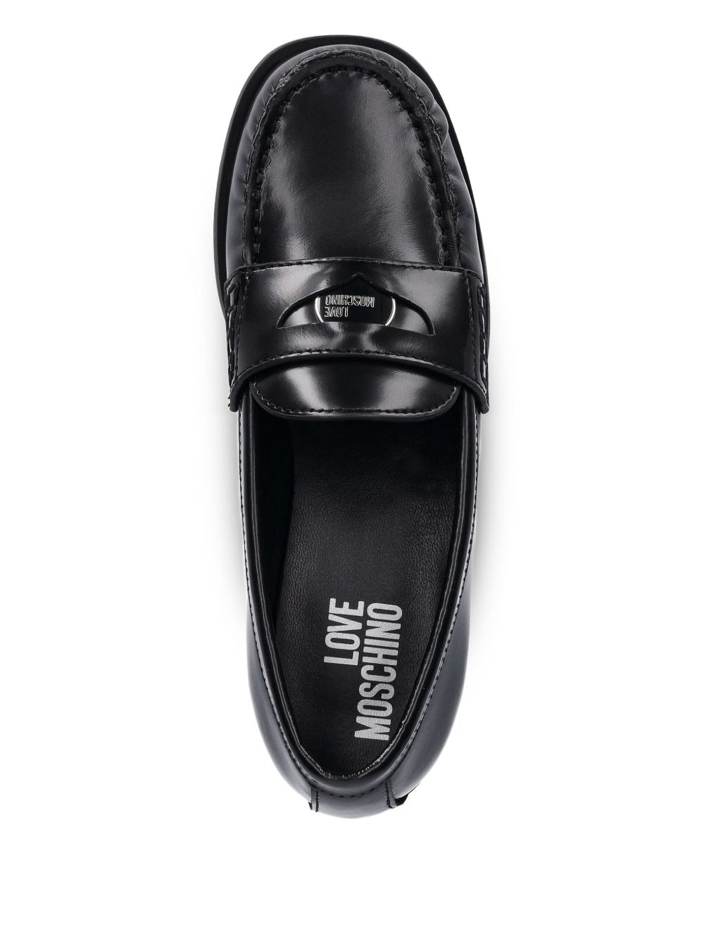 leather penny loafers - 2