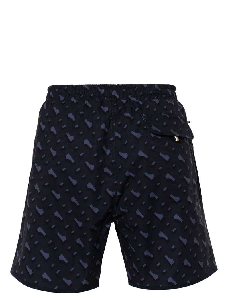 BOSS geometric-print swim shorts outlook