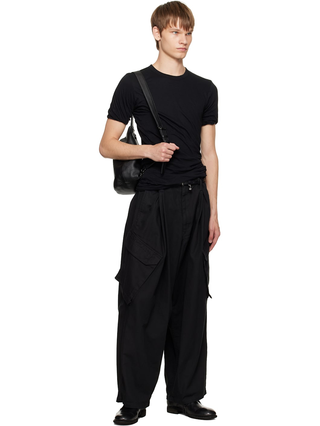 Black Tuck Sling Small Bag - 4