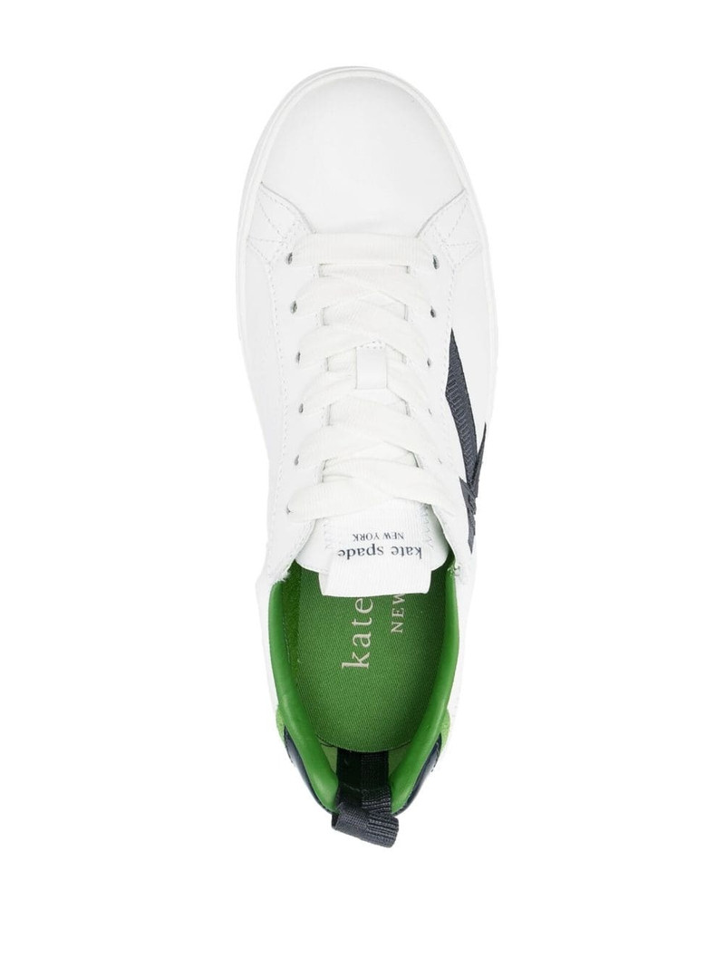 embossed-logo leather sneakers 4