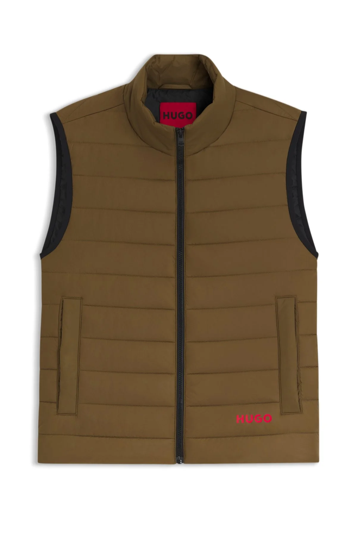 WATER-REPELLENT GILET WITH LOGO PRINT - 1