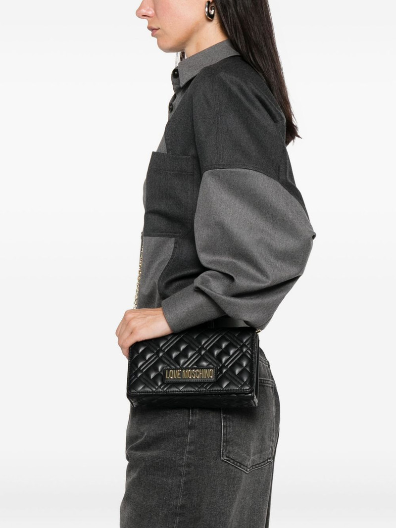 Moschino quilted chain cross body bag outlook
