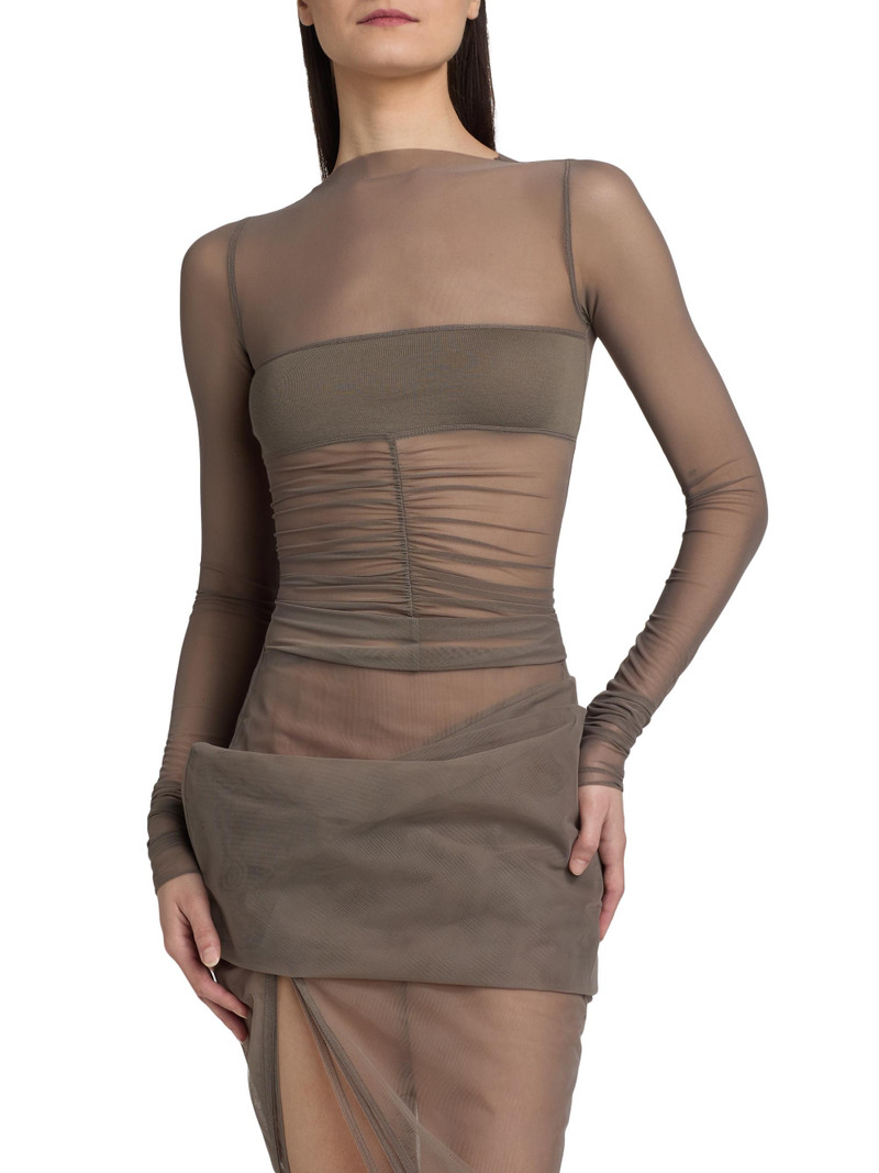 Women's Temple Sheer Bandeau Top - Dust 3