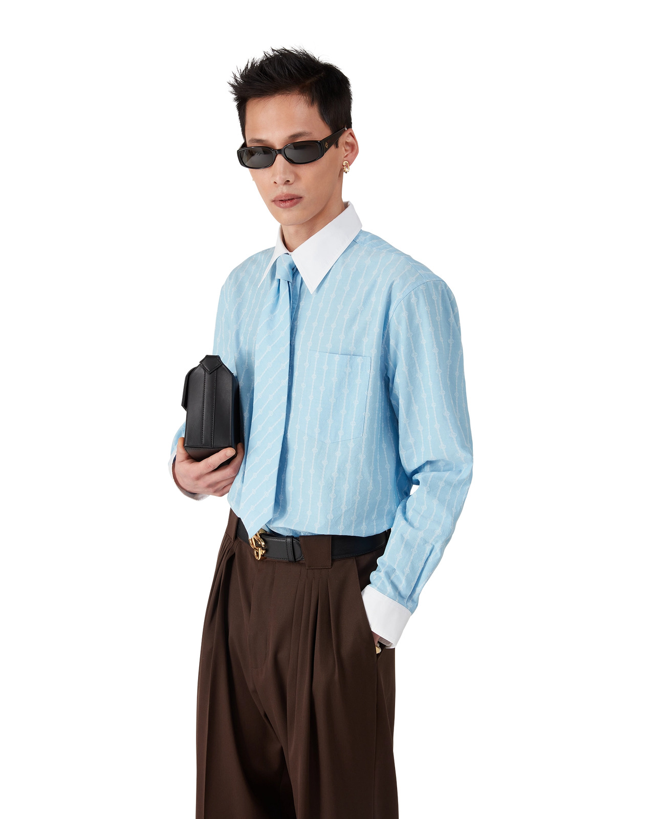 Laurel Stripe Jacquard Shirt | Casablanca Paris - 3