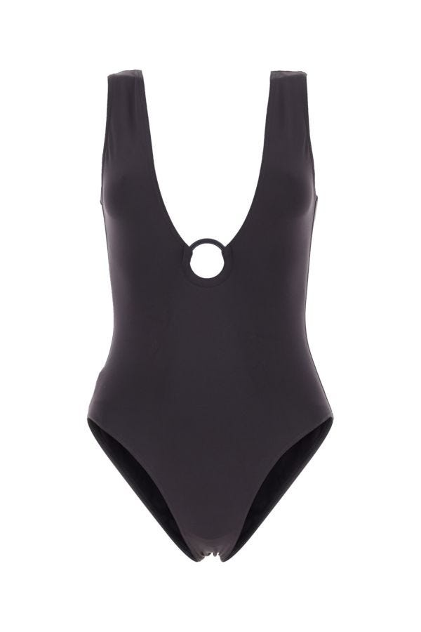 Slate stretch nylon swimsuit - 1