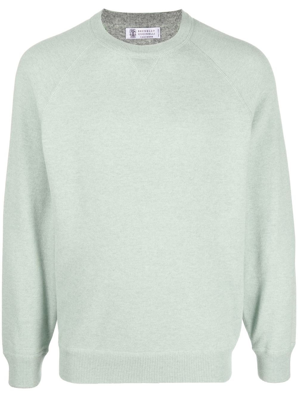 raglan-sleeved knit sweatshirt - 1