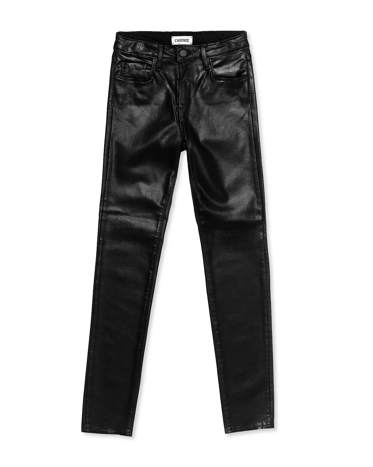 Margot Skinny Jeans in Black Coated - 5