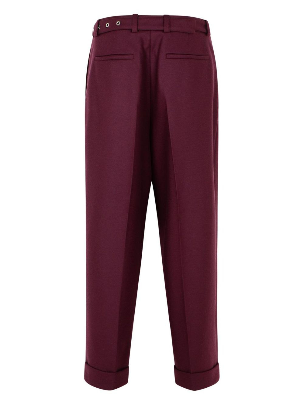belted wool trousers - 2
