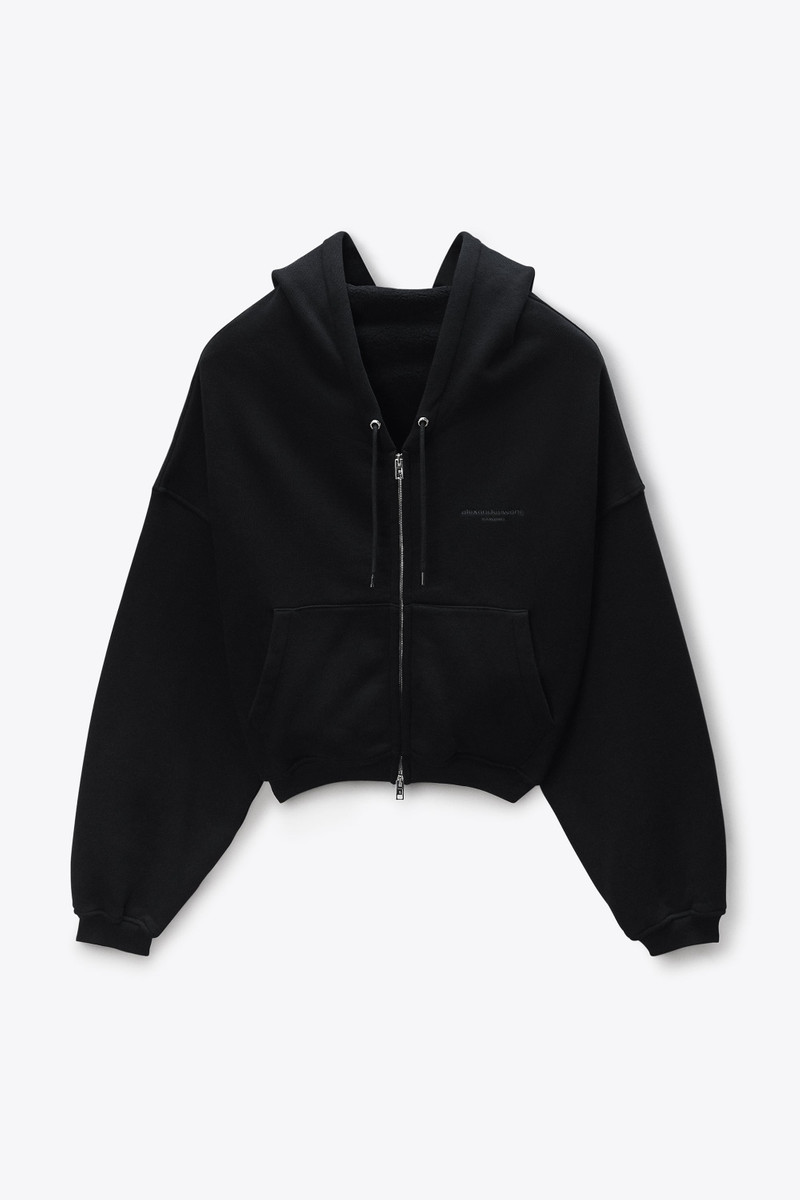 Black Veil Zip-Up Hoodie 1