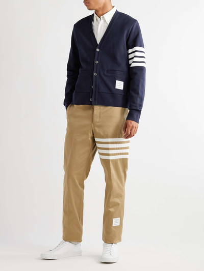 Thom Browne Slim-Fit Striped Cotton Cardigan outlook