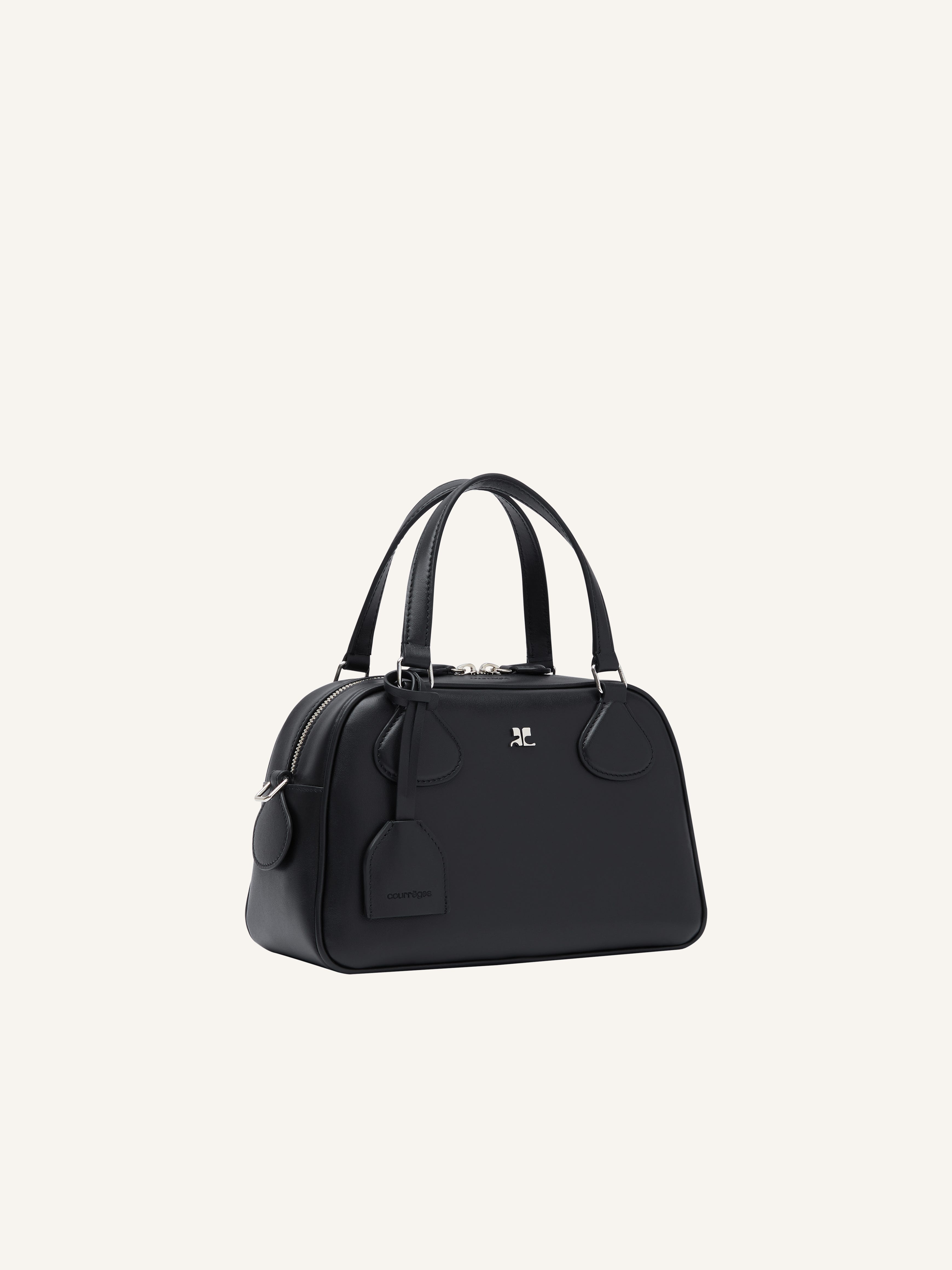 AC STUD LEATHER BOWLING BAG - 3
