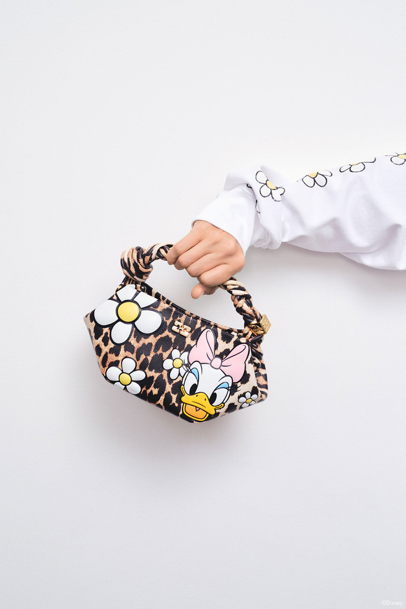 GANNI X DISNEY DAISY DUCK LEOPARD MINI BOU BAG 4