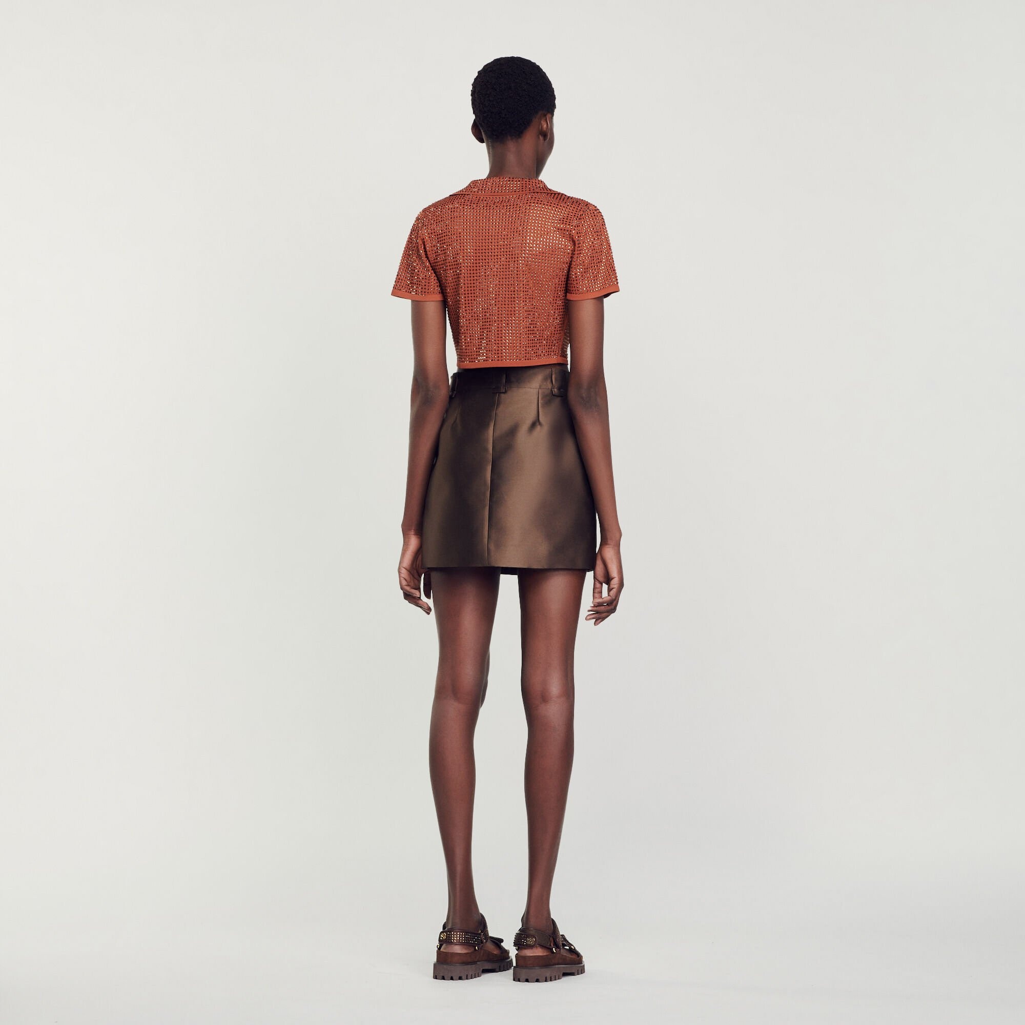 SATIN SHORT SKIRT - 6