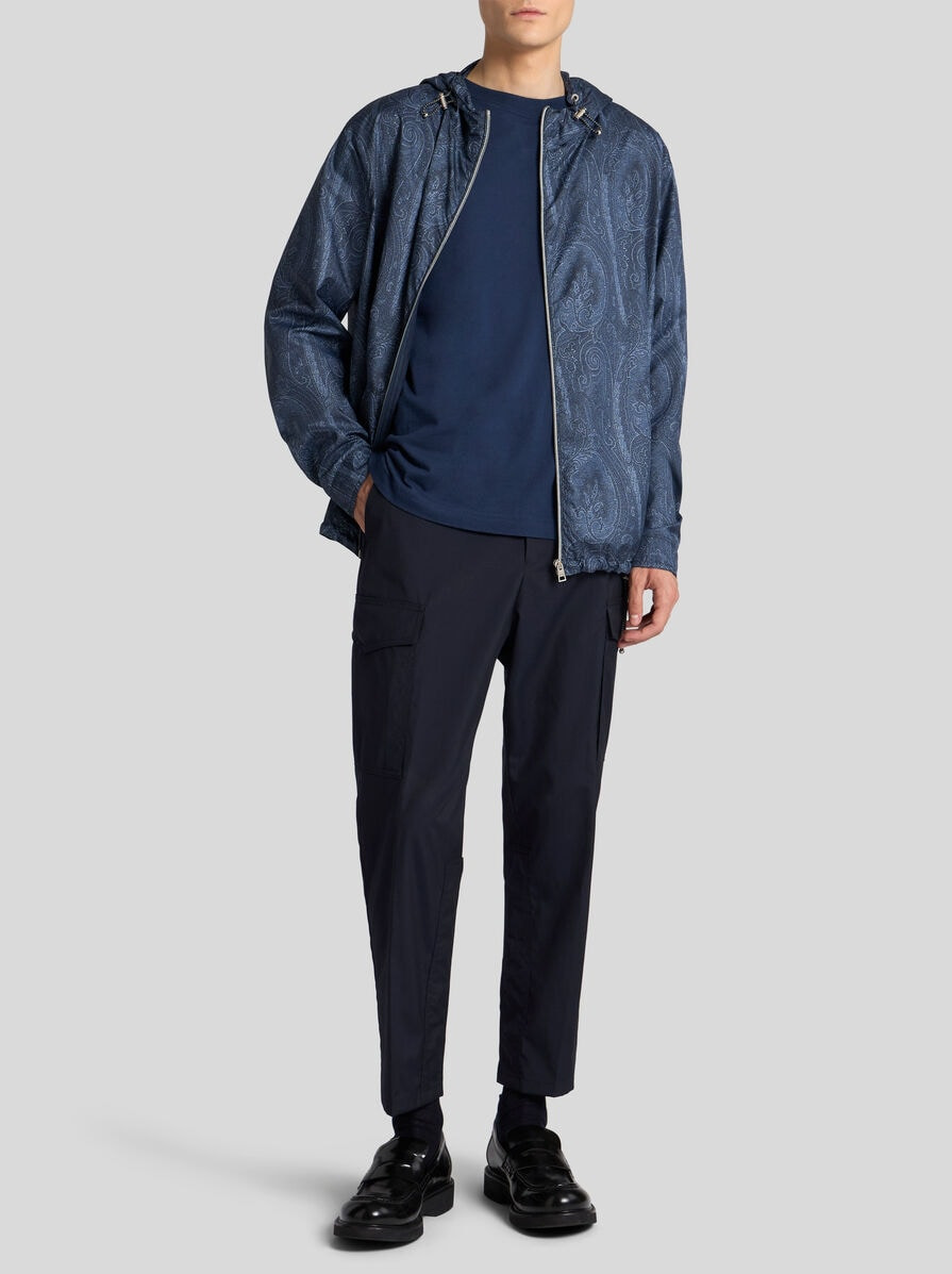 WOOL-BLEND CARGO TROUSERS - 4