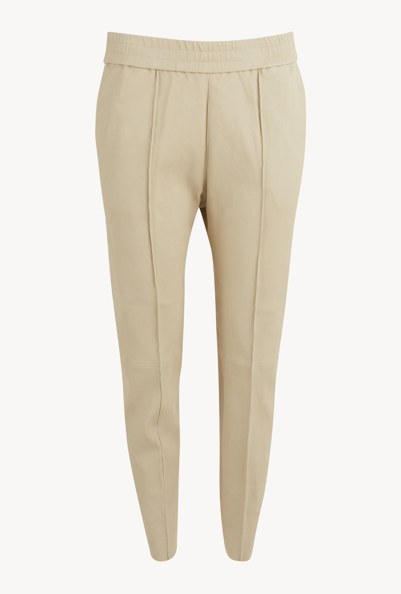 OFF WHITE LEATHER JOGGERS - 5