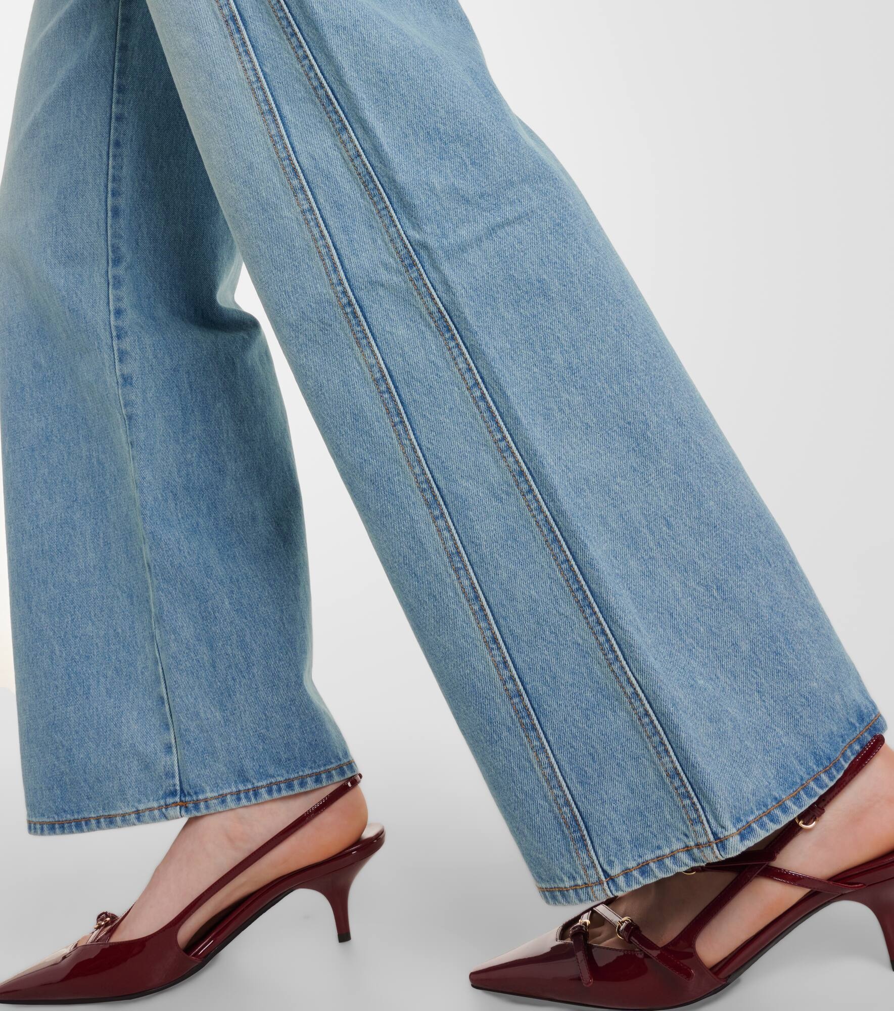 Taylor high-rise wide-leg jeans - 5