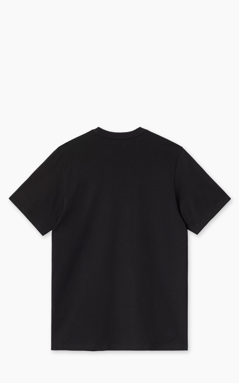 S/S POCKET HEART T-SHIRT BLACK/BLACK - 3